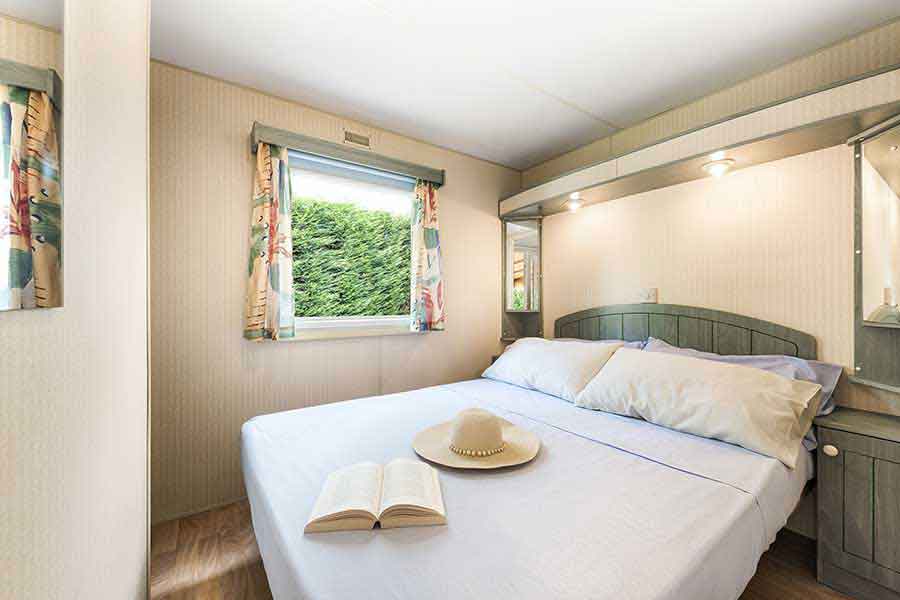 Double bedroom of the mobile home