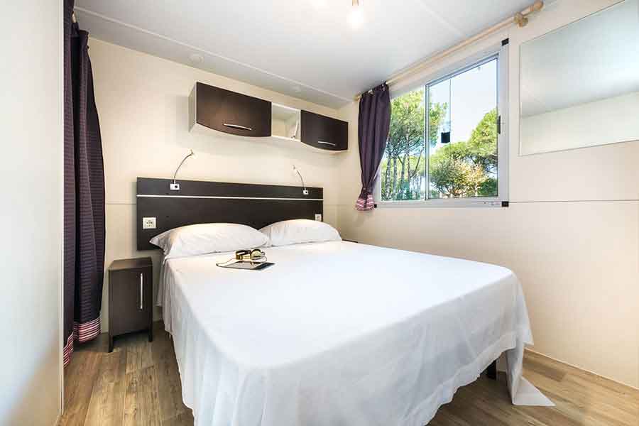 Double bedroom of the maxi caravan
